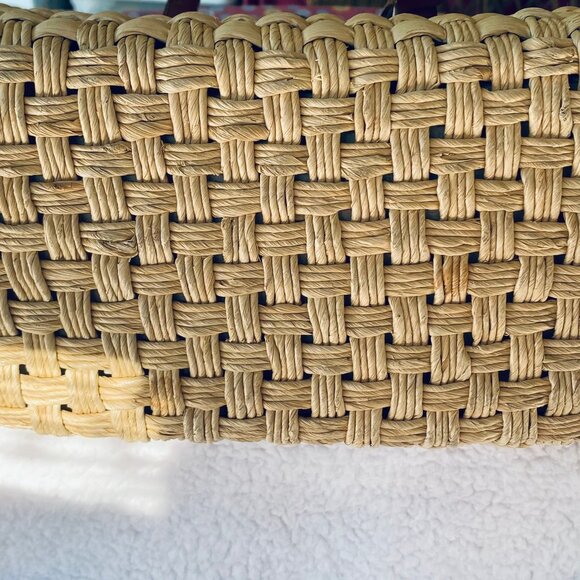 Brighton Ruth Woven Straw Satchel Bag with leather trim and handles - Picture 15 of 15